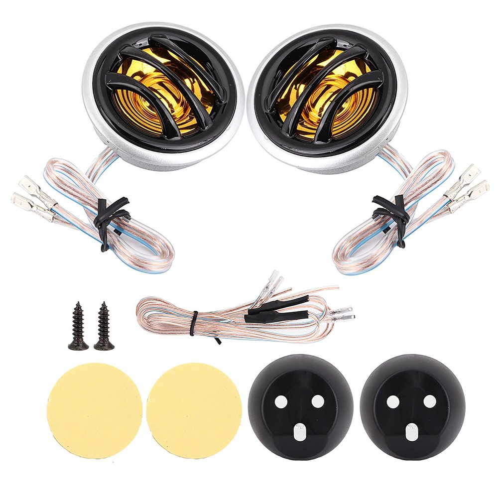 Car Speakers, Car Tweeters, Car Audio Speaker, 2Pcs 12V 150W Car Mini Super Power Loud Dome Audio Stereo Speaker Tweeter Loudspeaker Horn