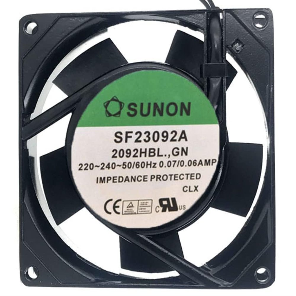 SF23092A Fan SF23092A 2092HBL.GN 220-240V 0.07/0.06A 9cm 9225 2-Wire Cooling Fan