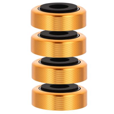 Homoyoyo 4pcs Amplifier Feet Pads Aluminum Plastic Base Pads for Furniture Speaker Isolation Reduce Noise