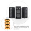 Homoyoyo 4pcs Amplifier Feet Pads Aluminum Plastic Base Pads for Furniture Speaker Isolation Reduce Noise view 4