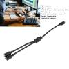 Gavigain Mini DIN 6 Pin to 2 Mini DIN 6 Pin Cable,2 Splitter 6 pin Mini Din Male to 2 Female Sockets Cable Mouse/Keyboard Y Splitter Cable Mini DIN 6 Pin Splitter Cable 1.0ft view 2