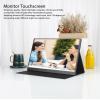 14 inch Portable Monitor, 2.5K 60Hz HD External Monitor for Gaming Work, Full View Angle, HDR Image, Screen Casting, Laptop Screen Extend view 2