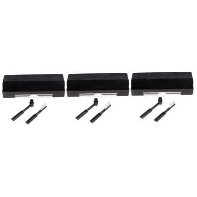 DirectNine Basics 3sets Professional Vinyl Record Brush Static Scrubbing and Brushes for Dust and Removal and for Phonograph Maintenance