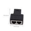 Didiseaon 2pcs Plastic Ethernet Splitter Adapter to Network Splitter for Easy Connection Avoid Cable Breaks for Use view 4