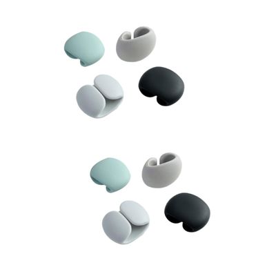 OSALADI 8pcs Silicone Magnet Cable Winder Earphone Cord Holder Organizer for Tidy Desktop Storage Practical Wire Holder for Use Design
