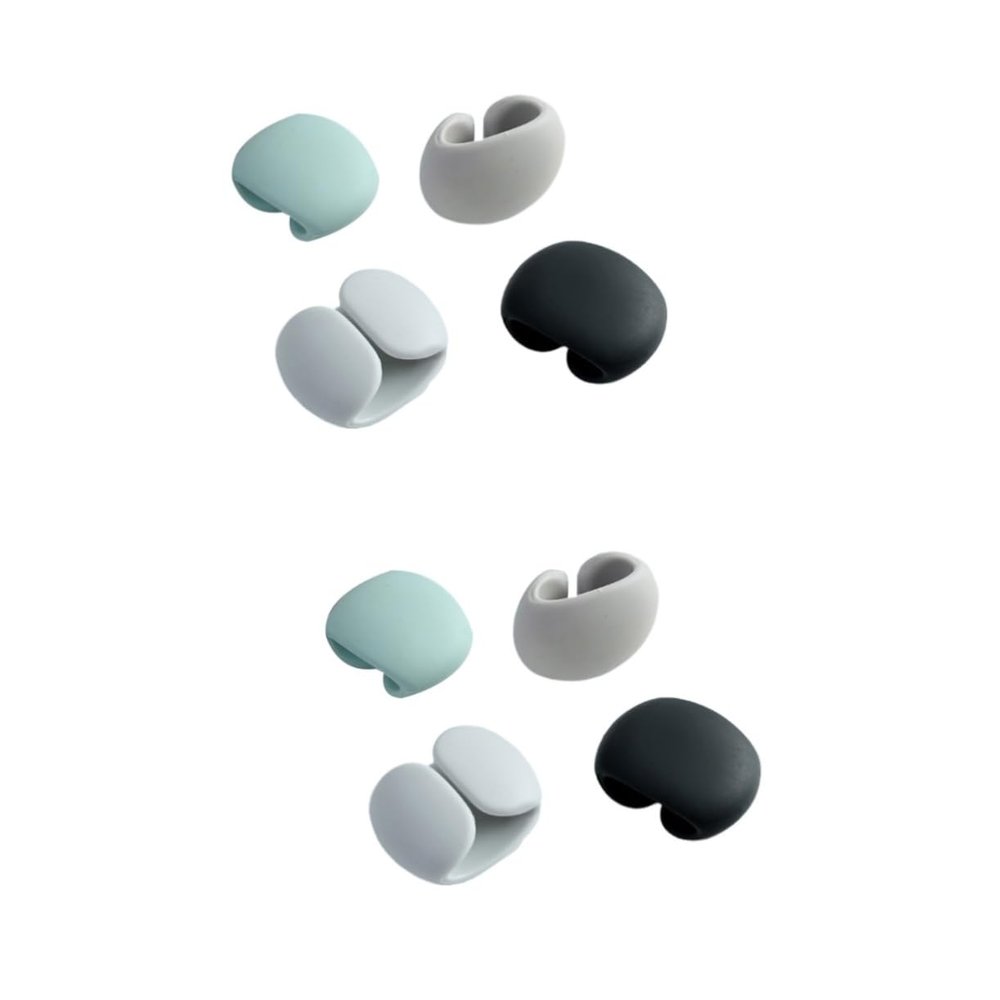 OSALADI 8pcs Silicone Magnet Cable Winder Earphone Cord Holder Organizer for Tidy Desktop Storage Practical Wire Holder for Use Design