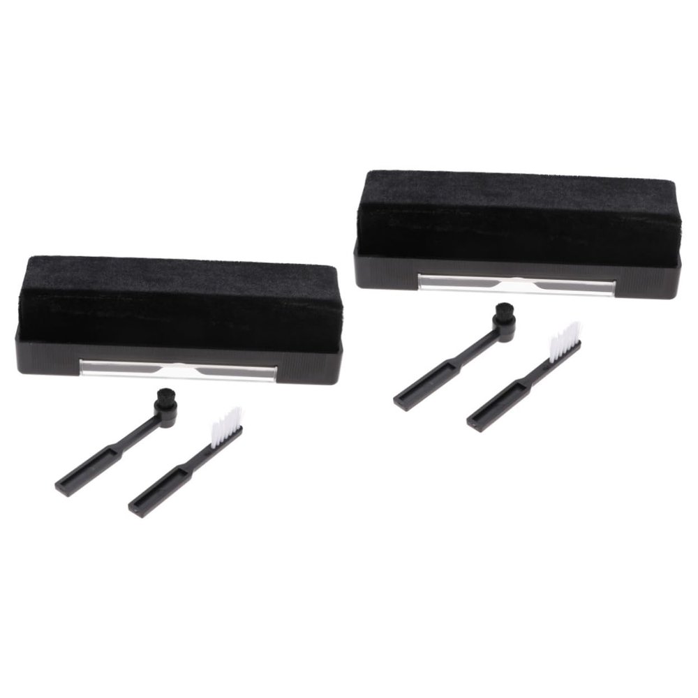 OSALADI 2sets Vinyl Record Cleaning Brush Records Scrubbing Tool for Dust Stains Fingerprints Static Design for -Term Care of Vinyl Albums