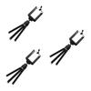 ifundom 3pcs Retractable Phone Tripod Section 2 Compact for 4-6 Inch Universal Camera Bracket Black view 1
