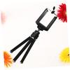 ifundom 3pcs Retractable Phone Tripod Section 2 Compact for 4-6 Inch Universal Camera Bracket Black view 4