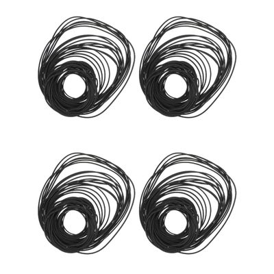 Amosfun 4packs Recorder Maintenance Belts Cassette Deck Reward Belts Rubber Cassette Drive for Tape Recorders