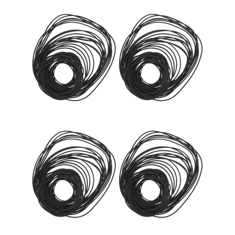Amosfun 4packs Recorder Maintenance Belts Cassette Deck Reward Belts Rubber Cassette Drive for Tape Recorders