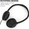 Maeline Bulk 10 Pack Kids Headphones for School with Microphones, Flexible Adjustable Headband, Comfy Faux Leather Cushions, On-Ear Stereo Headset 3.5mm Wired - Black view 4