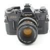 Canon AE-1 35mm SLR Film Manual Focus Camera (Black) with 50MM Canon FD Mount Lens. (Renewed) view 1