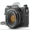 Canon AE-1 35mm SLR Film Manual Focus Camera (Black) with 50MM Canon FD Mount Lens. (Renewed) view 2