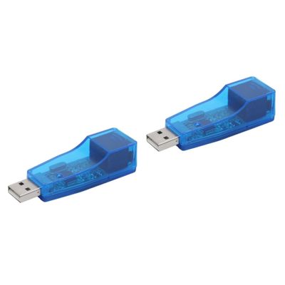 Uonlytech 2pcs USB Ethernet Adapter for Pc and Laptop and Play USB LAN Network Adapter Compact Design No External Power Required Compatible Various Devices