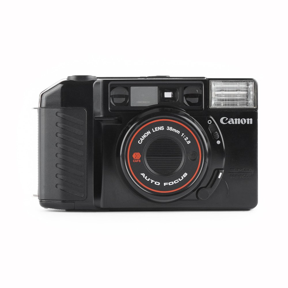 Canon AF35M 35mm Point & Shoot Film Camera CAFS Self-Timer Pre Focus w/Canon 38mm 1:2.8 Lens, Manual ISO Settings. Uses Color or B&W film. (Renewed)
