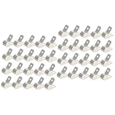 OSALADI 40pcs R-Type Cable Clips Cord Fastener for Organizing Wires for Electrical Cables Tv Cords and Home Office Use