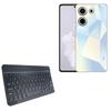 BoxWave Keyboard Compatible with Tecno Camon 20 - SlimKeys Bluetooth Keyboard, Portable Thin with Chiclet-Style Keys - Jet Black view 1
