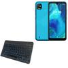 BoxWave Keyboard Compatible with Tecno Pop 5 - SlimKeys Bluetooth Keyboard - with Backlight, Portable Slim LED 7 Colors - Jet Black view 1