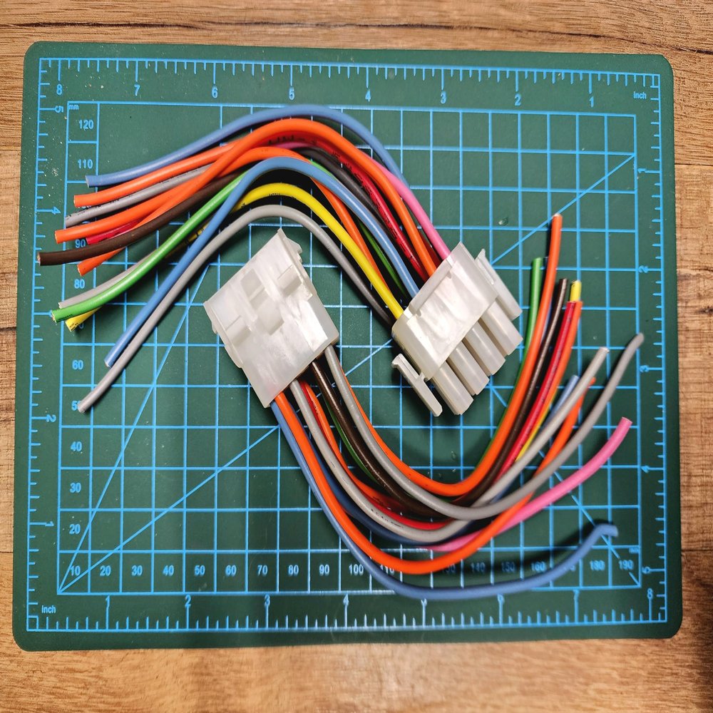 12 pin molex Connector Plug Male Female Set with Pigtails for Automotive, Home Audio, car Audio, Motorcycle, ATV Boats, Trucks, Trailers, Arcade Harness, HVAC Wiring etc.