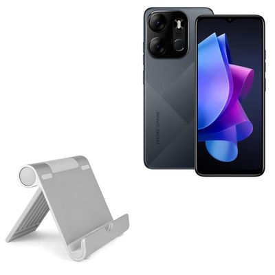 BoxWave Stand and Mount Compatible with Tecno Spark Go (2023) - VersaView Aluminum Stand, Portable, Multi Angle Viewing Sturdy