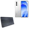 BoxWave Keyboard Compatible with Meizu 18s - SlimKeys Bluetooth Keyboard, Portable Thin with Chiclet-Style Keys - Jet Black view 1