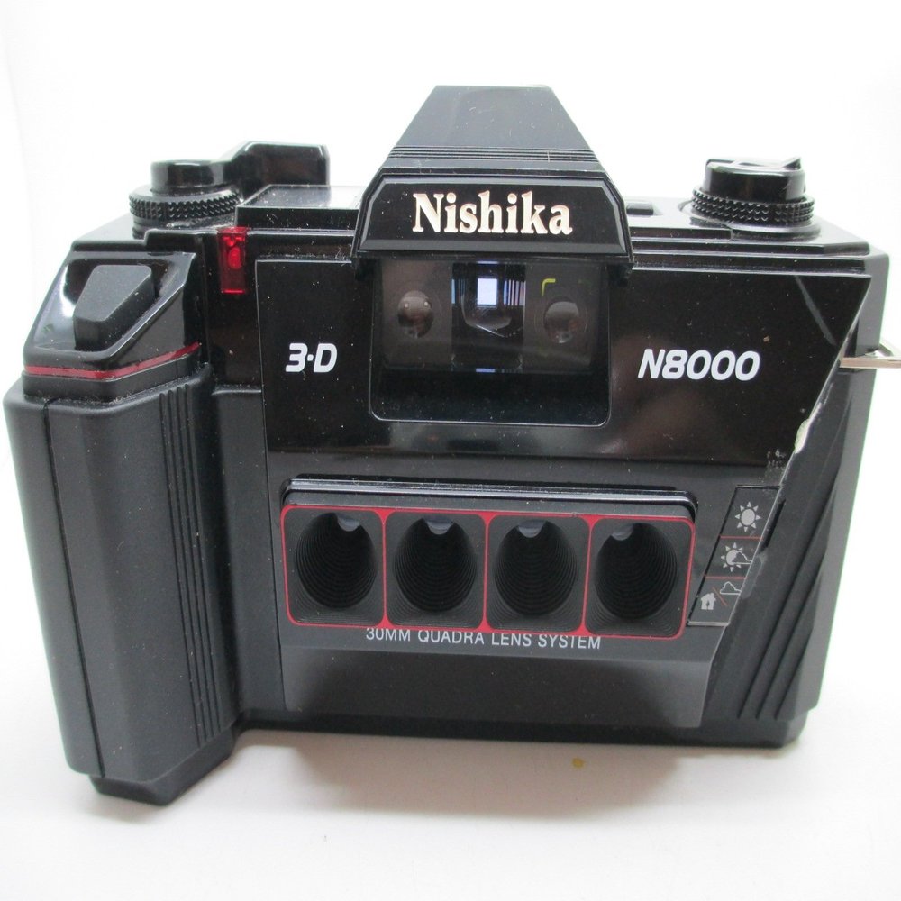 Nishika N8000 35mm 3-D Camera Quadra Lens Quadrascopic Stereo 3D Lenticular System by NISHIKA 3D (Renewed)