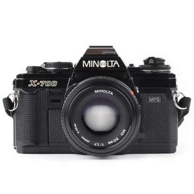 Minolta X-700 35MM SLR Film Camera with MD mount lens System. Included 50mm f/2 Manual Focus Lens (Renewed)
