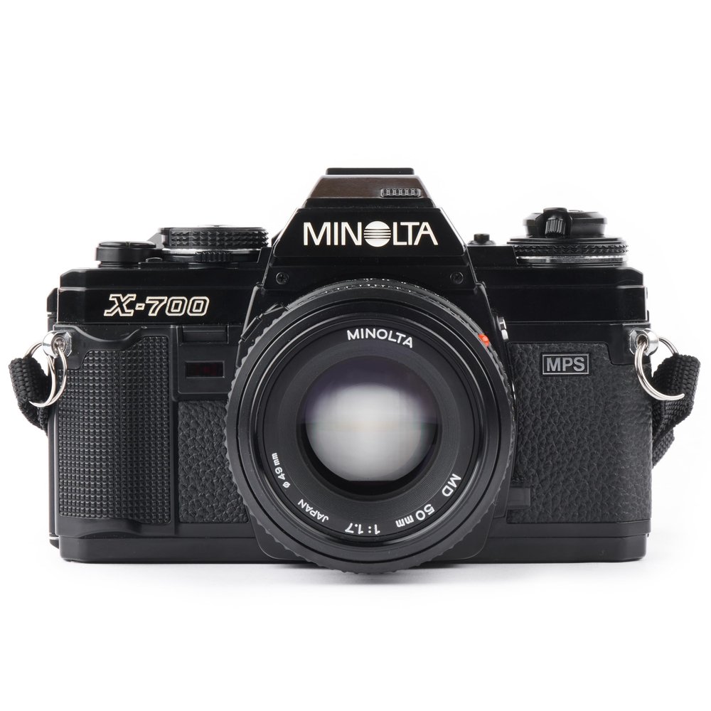 Minolta X-700 35MM SLR Film Camera with MD mount lens System. Included 50mm f/2 Manual Focus Lens (Renewed)