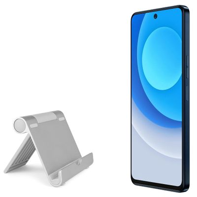 BoxWave Stand and Mount Compatible with Tecno Camon 19 Pro 5G - VersaView Aluminum Stand, Portable, Multi Angle Viewing Sturdy