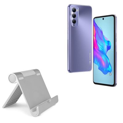 BoxWave Stand and Mount Compatible with Tecno Camon 18 - VersaView Aluminum Stand, Portable, Multi Angle Viewing Sturdy