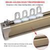 Double Ceiling Track For Curtains, Curtain Track Wall Mount Ceiling Mount, Room Divider Track System With All Accessories For Living Room, Bed Room, Shower, Closet ( Color : Champagne-Side Mount , Siz view 3