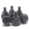 10Pcs 6#-32 * 5 Thread Teeth Length 5mm Computer PC Case Cooling Fan Toolless Adjustment Screw Thumbscrews Thumb Screw (Color : Black) view 1