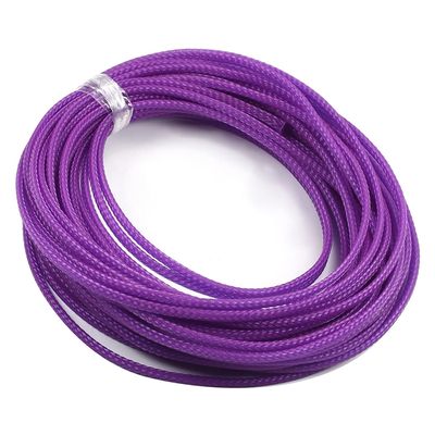 Jutagoss PET Expandable Braided Cable Sleeve, 32.8ft - 1/8 inch Purple Cable Management Sleeve, Wire Loom Tube Cord Protector for USB Cable, Power Cord, Audio Video and More, 1Pc