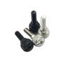 10Pcs/100Pcs 6#-32 * 6 Thread Teeth Computer PC Case Cooling Fan Toolless Adjustment Screw Thumbscrews Thumb Screw M3.5 (Color : Black, Size : 20PCS) view 1