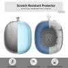 3 in 1 Silicone Case Cover Compatible with Apple Airpods Max Headphones(2024/2020), Clear Soft TPU Ear Cups Cover/Silicone Ear Pad Case Cover/Headband Cover Accessories (Clear Blue) view 2