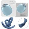 3 in 1 Silicone Case Cover Compatible with Apple Airpods Max Headphones(2024/2020), Clear Soft TPU Ear Cups Cover/Silicone Ear Pad Case Cover/Headband Cover Accessories (Clear Blue) view 4