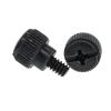 10Pcs 6#-32 * 5 Computer PC Case Cooling Round Toolless Adjustment Screw Thumbscrews Thumb Screw M3.5 (Color : Black) view 1
