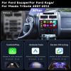 8Core 4G 64G for Ford Escape/Ford Kuga/Mazda Tribute 2007-2012 Car Stereo Radio with Wireless CarPlay Android Auto/9" 1280x720P IPS Touchscreen/BT5.0/GPS/WiFi/DSP 36EQ/Backup Camera view 3