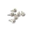 10pcs 6#-32 * 5/6mmThread Teeth Length 5mm 6mm Computer Pc Case Cooling Fan Screw Thumbscrews Thumb Screw M3.5 (Color : 5mm, Size : Silver) view 1