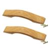 wood handle,wardrobe handles,Door Handles Pulls Knobs 2 PCS Drawer Knobs Solid Cabinets Furniture Dresser for Kitchen Cabinet Handles,with Screws (Hole Distance 160mm) ( Size : Hole distance 96mm ) view 1