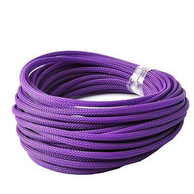 Jutagoss PET Expandable Braided Cable Sleeve, 32.8ft - 3/16 inch Purple Cable Management Sleeve, Wire Loom Tube Cord Protector for USB Cable, Power Cord, Audio Video and More, 1Pc