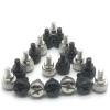 10Pcs 6#-32 * 5 Thread Teeth Length 5mm Computer PC Case Cooling Fan Toolless Adjustment Screw Thumbscrews Thumb Screw (Color : Silver) view 2