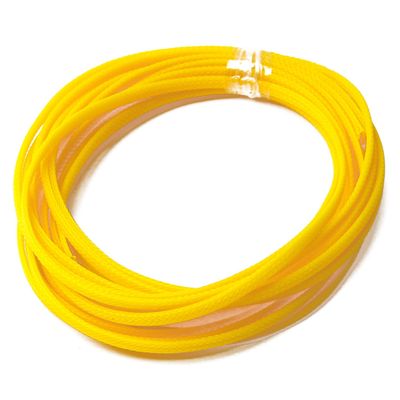 Jutagoss PET Expandable Braided Cable Sleeve, 16.4ft - 3/16 inch Yellow Cable Management Sleeve, Wire Loom Tube Cord Protector for USB Cable, Power Cord, Audio Video and More, 1Pc