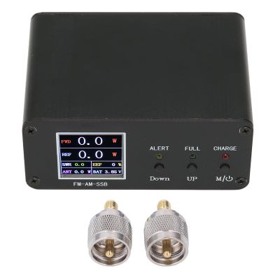 SWR Meter, Digital Power Standing Meter Aluminium Alloy 240x240 Full Color LCD Display for Electric Power Measurement
