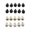 10pcs 6#-32 * 6mm Thread Teeth Length 6mm Black Or Nickel Computer Pc Case Cooling Fan Toolless Adjustment Screw Hand (Color : Nickel Plated) view 3