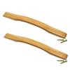 wood handle,wardrobe handles,Door Handles Pulls Knobs 2 PCS Drawer Knobs Solid Cabinets Furniture Dresser for Kitchen Cabinet Handles,with Screws (Hole Distance 160mm) ( Size : Hole distance 224mm ) view 1