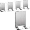 DaylyFav Adhesive Hooks, Razor Holder for Shower Wall, Razor Stand Hanger for Bathroom Towel, Loofah, Robe, Plug, Coat and Hat, Stainless Steel, 5 Pack view 1