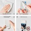 DaylyFav Adhesive Hooks, Razor Holder for Shower Wall, Razor Stand Hanger for Bathroom Towel, Loofah, Robe, Plug, Coat and Hat, Stainless Steel, 5 Pack view 3
