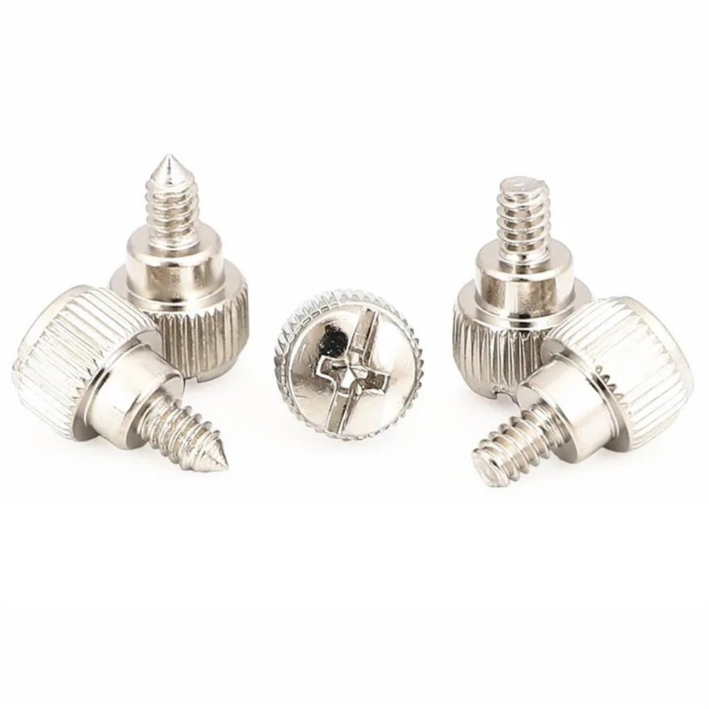 10-20Pcs 6#-32 * 6 Thread Teeth Computer PC Case Cooling Fan Toolless Adjustment Screw Thumbscrews Thumb Screw M3.5 (Color : 5mm)